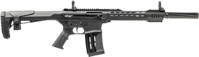 Gforce Arms GF251220 GF25  12 Gauge Semi-Auto 3″ 5+1 20″ Black Cerakote Spiral Threaded Barrel, Black Cerakote Picatinny Rail Aluminum Receiver, Black Adjustable Synthetic Stock  w/Black Rubber Grip