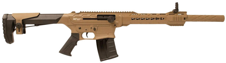 Gforce Arms GF2512FDE GF25  12 Gauge Semi-Auto 3" 5+1 20" Flat Dark Earth Cerakote Threaded Barrel Flat Dark Earth Cerakote Receiver, Black Synthetic Stock