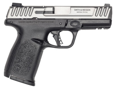 Smith & Wesson 13936 SD40 2.0 Compact Frame 40 S&W 14+1 4″ Stainless Steel Barrel, Satin Serrated Stainless Steel Slide, Black Polymer Frame w/Picatinny Rail, Textured Grip