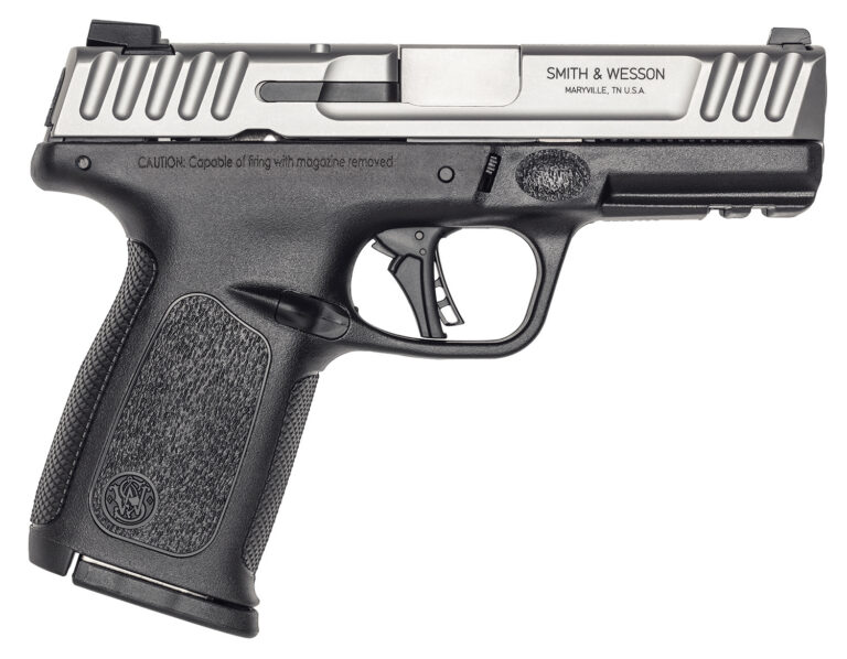 Smith & Wesson 13936 SD40 2.0 Compact Frame 40 S&W 14+1 4" Stainless Steel Barrel, Satin Serrated Stainless Steel Slide, Black Polymer Frame w/Picatinny Rail, Textured Grip