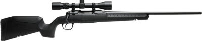 Savage Arms 32003 Axis XP Combo 243 Win 4+1 22″ Matte Black Button Rifled Barrel, Matte Black Drilled & Tapped Carbon Steel Receiver, Fixed Sporter Black Synthetic Stock, Weaver 3-9x40mm, Right Hand