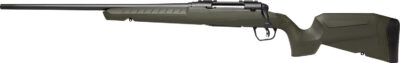 Savage Arms 32079 Axis 2  25-06 Rem 4+1 22″ Matte Black Sporter Barrel, Matte Black Drilled & Tapped Steel Receiver, Fixed Green Synthetic Stock, Left Hand