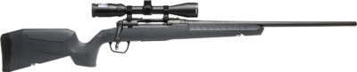 Savage Arms 32178 Axis 2 XP Combo Full Size 400 Legend 4+1 20″ Black Sporter Barrel, Black Steel Receiver Drilled & Tapped, Gray Fixed Synthetic Stock, Weaver 3-9x40mm Scope, Right Hand