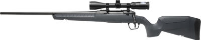 Savage Arms 32213 Axis 2 XP Combo 270 Win 4+1 22″ Black Sporter Barrel, Black Drilled & Tapped Steel Receiver, Fixed Gray Synthetic Stock, Left Hand, Boresighted 3-9×40
