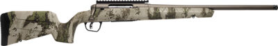 Savage Arms 32305 Axis 2 Pro Compact 308 Win 4+1 20″ Gun Metal Bronze Cerakote Heavy Threaded Barrel & Picatinny Rail Carbon Steel Receiver, Fixed Woodland Camo Synthetic Stock, Right Hand
