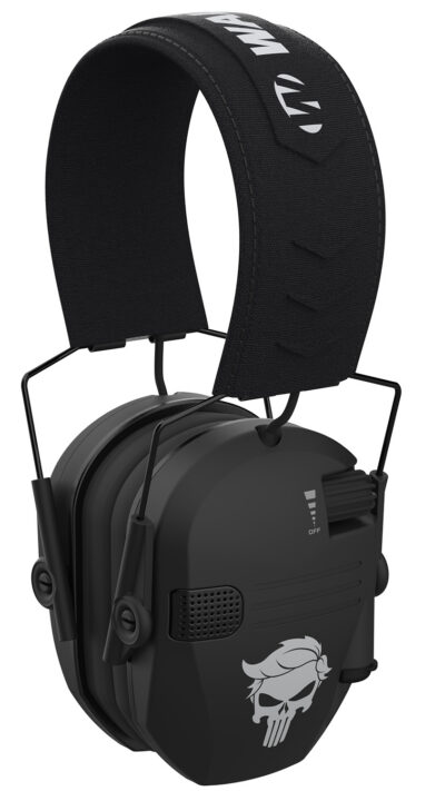 Walker’s GWPRSEMT24PUN Razor Merica Muffs Punisher Polymer Over the Head Black