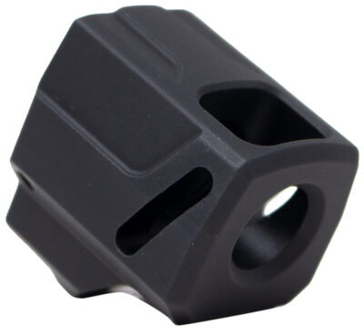 Faxon Firearms FFPACOMPSSS01 EXOS-525 Compensator Black Nitride 6061 Aluminum 1/2″x28 Threads 1.125″ OAL Compatible w/ Sig Sauer P365/P365 XL