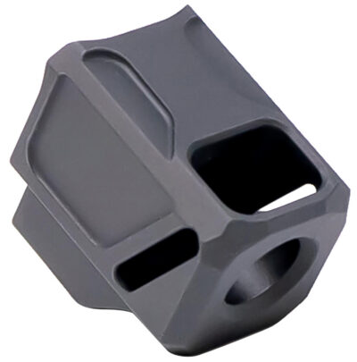 Faxon Firearms FFPACOMPSSG02 EXOS-533 Compensator Black Nitride 6061 Aluminum 1/2″x28 Threads 1.218″ OAL Compatible w/ Glock 43X/48