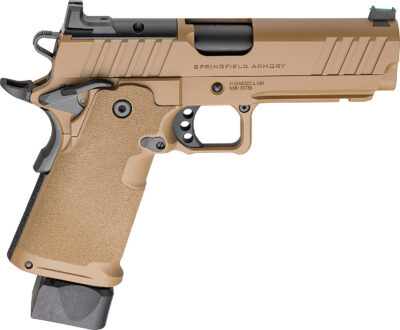 Springfield Armory PH9117AOSCB 1911 DS Prodigy 9mm 20+1 17+1 4.25″ Coyote Brown Cerakote Optic Ready Carbon Steel Slide Polymer Grip