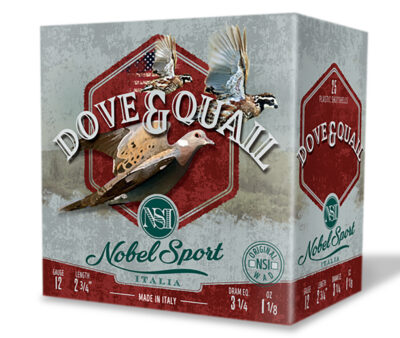 NSI Dove & Quail 12 gauge 2 3/4″ 1 1/8 Oz #8 Shot 1255fps 25RD