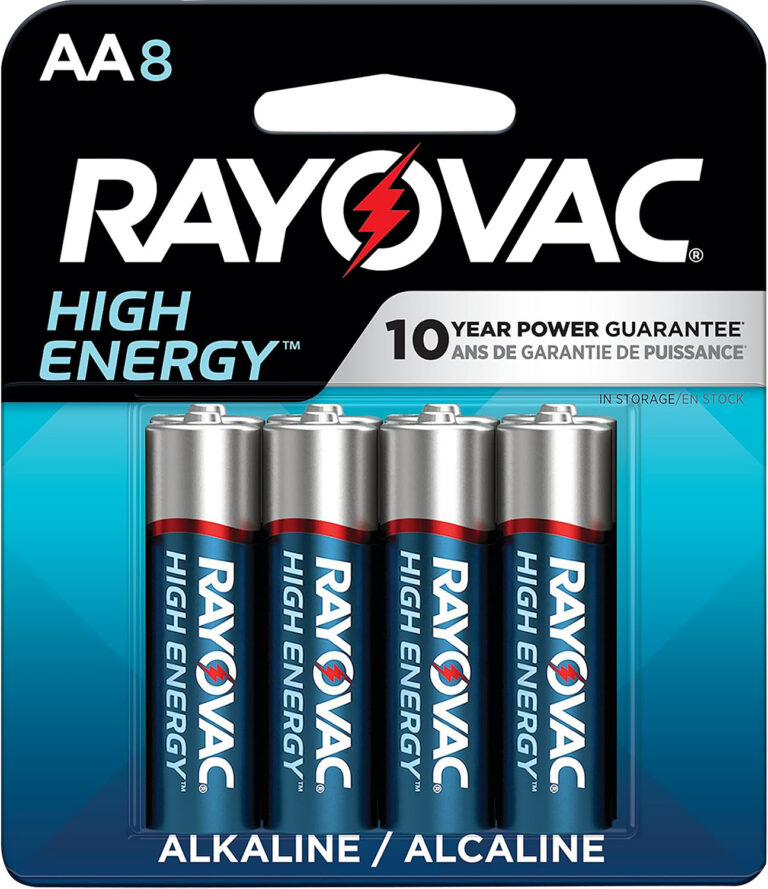 Rayovac 8158T03 AA Batteries 1.5 Volts Alkaline 2,700 mAh Pkg of 8