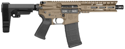 Diamondback DB1913K061 DB15  5.56 NATO 30+1 7″ Flat Dark Earth Cerakote Heavy Barrel 7075-T6 Aluminum Receiver 6″ M-LOK Handguard SBA3 Brace Magpul MOE Grip
