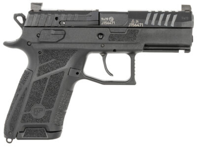 CZ-USA 91660 P-09 C Nocturne Compact Frame 9mm Luger 15+1 3.74″ Black Steel Barrel, Black Optic Cut/Serrated Steel Slide, Black Polymer Frame w/Picatinny Rail, Textured Grip
