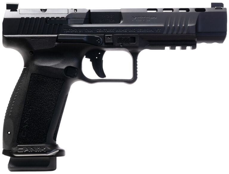 Canik HG6825N Mete SFx  9mm Luger 10+1 5.20" Black Nitride Match Grade Barrel, Black Optic Ready/Serrated Steel Slide, Black Polymer Frame w/Picatinny Rail, Aggressive Texture Grip