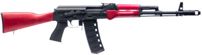 Century Arms RI5042N BFT  5.56x45mm 30+1 16.25″ Manganese Phosphate Steel Barrel, Manganese Phosphate Optic Ready Steel Receiver, Matte Red Wood Stock, Black Polymer Grip
