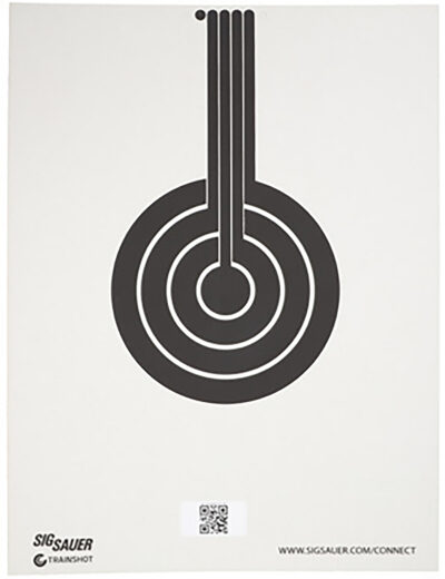 Sig Sauer SCT350 T300 Replacement Target Bullseye Hanging Black/White