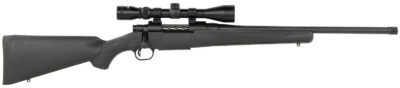Mossberg 28212 Patriot  Full Size 400 Legend 4+1 20″ Matte Blued Fluted Threaded Barrel, Drilled & Tapped Matte Blued Stainless Steel Receiver, Black Fixed Synthetic Stock 3-9x40mm Duplex, Right Hand
