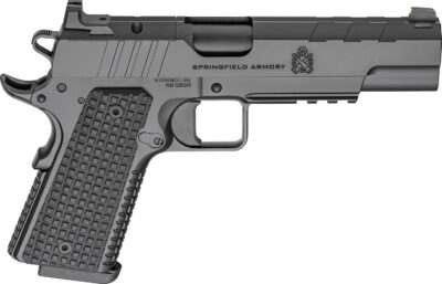 Springfield Armory PX9229LAOS 1911 Emissary 9mm 9+1 5″ Stainless Steel Barrel Optic Ready Black Carbon Steel Slide VZ Grips Thin-Line G10 Grip