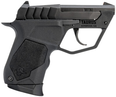 Taurus 1-22TUC131 22TUC  Micro-Compact Frame 22 LR 9+1 2.50″ Matte Black Steel Tip-Up Barrel, Matte Black Serrated Stainless Steel Slide, Black Polymer Frame, Black Polymer Grip