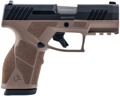 Taurus 1-GX2931B-10 GX2  9mm Luger 10+1 3.37″ Matte Stainless Steel Barrel, Matte Black Serrated Stainless Steel Slide, Brown Polymer Frame w/Picatinny Rail, Polymer Grip