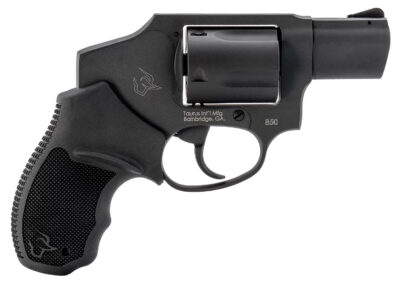 Taurus 2-850121 850  Small 38 Special 5 Shot 2″ Matte Black Alloy Steel Barrel, Cylinder & Frame, Black Rubber Grip, Transfer Bar Safety, Concealed Hammer