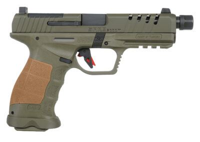 SAR USA SAR9SOCOMOD10 SAR9 SOCOM 9mm 10+1 5.20″ Steel Slide OD Green Polymer Grip