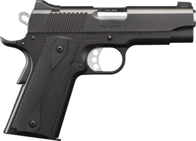 Kimber Pro Carry II .45ACP, 4″, Black Pistol, Low Profile Sights, 8rd Magazine, Black Synthetic Grips