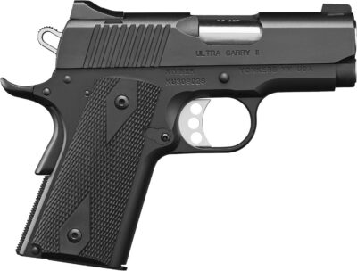 Kimber Mfg.,inc 3200061CA Ultra Carry II (CA) 45 ACP 7+1 3″ Matte Black Steel Slide Black Synthetic Double Diamond Checkering Grip