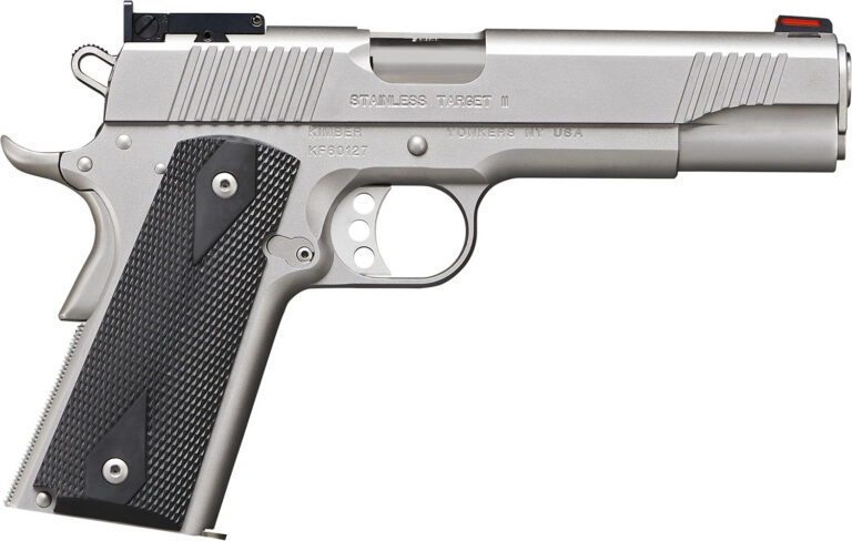 Kimber Stainless Target II Custom 10mm Semi Auto Pistol 5" (2) 8 round magazines