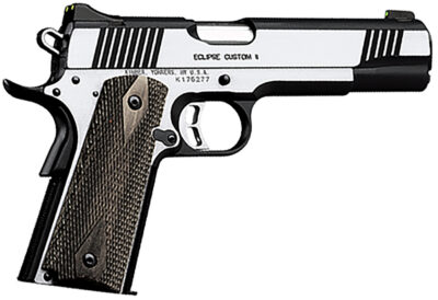 Kimber Mfg.,inc 3200122CA Eclipse Custom II (CA) 10mm 8+1 5 Brush Polished Front Serrations Stainless Steel Slide Laminated Gray/Black Double Diamond Grip