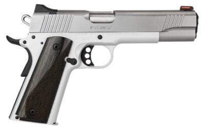 Kimber Mfg, Inc 3700593 LW Arctic 45 ACP 8+1 5″ Stainless Match Grade Barrel, Silver Serrated Stainless Steel Slide, Silver Aluminum Frame w/Beavertail, Black/Gray Laminate Grip