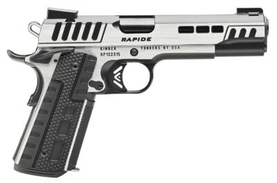 Kimber Mfg.,inc 3000426  Rapide Scorpius 10mm 8+1 5″ Black KimPro II w/ Brush Polished Flats Stainless Steel Slide G10 Grip