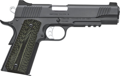 Kimber Mfg, Inc 3200336 TLE II  45 ACP 7+1 5″ Stainless Match Grade Barrel, Matte Black Serrated Steel Slide, Matte Black Steel Frame w/Beavertail & Picatinny Rail, Aggressively Textures G-10 Grip