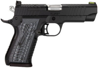 Kimber Mfg.,inc 3100010 KDS9C  9mm 15+1 4.09″ KimPro Black Front and Rear Serrations Stainless Steel Slide Gray and Black G10 Crosshatch Grip
