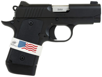 Kimber Mfg, Inc 3300244 Micro 9 Liberty Micro Frame 9mm Luger 7+1 3.15″ Stainless Ramped Barrel, KimPro II Black Serrated Stainless Steel Slide, Kimpro II Black Aluminum Frame w/Beavertail