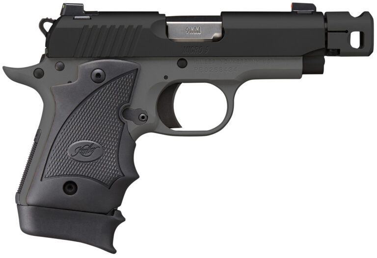 Kimber Mfg.,inc 3300246 Micro 9 MC TP 9mm 7+1 3.65" KimPro Black Stainless Steel Slide KimPro Gray Black Hogue Rubber Wraparound Grip