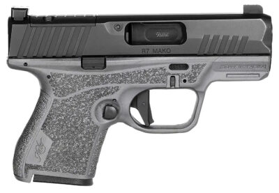 Kimber Mfg.,inc 3800023 R7 Mako OR Bundle 9mm 10+1 3.37″ FNC Stainless Steel Slide Molded Stippling Gray
