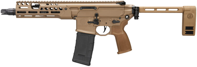 SIG SAUER MCX 300 BLK PISTOL 9" FDE CERAKOTE, FOLDING PCB, 1-30RD MAG