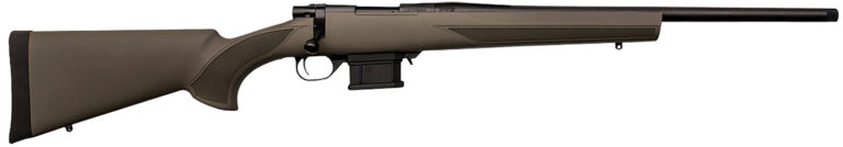 Howa HMA6ARCSG M1500 Mini Action 6mm ARC 5+1 22" Black Steel Threaded Barrel, Matte Blue Steel Receiver Drilled & Tapped, Fixed HTI Green Synthetic Stock
