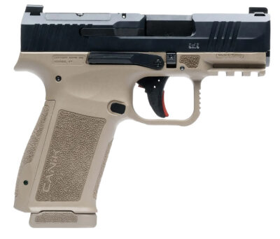 Canik HG7882BDN Mete MC9L Sub-Compact Frame 9mm Luger 17+1 3.18″ Black Steel Barrel, Black Nitride Serrated Steel Slide, Flat Dark Earth Polymer Frame w/Picatinny Rail, Interchangeable Backstrap Grip