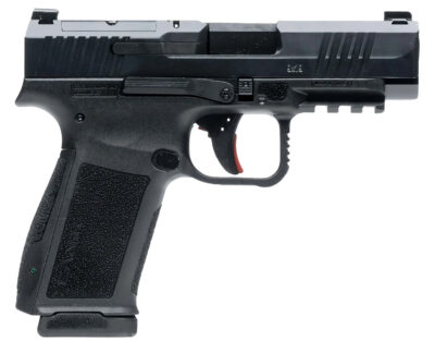 Canik HG7883N Mete MC9LS Sub-Compact Frame 9mm Luger 17+1 3.64″ Black Steel Barrel, Black Nitride Serrated Steel Slide, Black Polymer Frame w/Picatinny Rail, Interchangeable Backstrap Grip