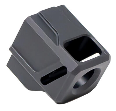 Faxon Firearms FFPACOMPSSG01 EXOS-523 Compensator for G43 Black Anodized Aluminum 1/2″x28 Threads 1.125″ OAL 9mm
