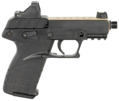 Kel-Tec P17TANBLKOPTIC P17  22 LR 16+1 3.80″ w/Optic & Holster Tan/Black