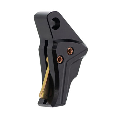Tyrant CNC TDG43TRIGBLACKGOLD I.T.T.S Trigger/Shoe Black Fits Glock 43/43x/48