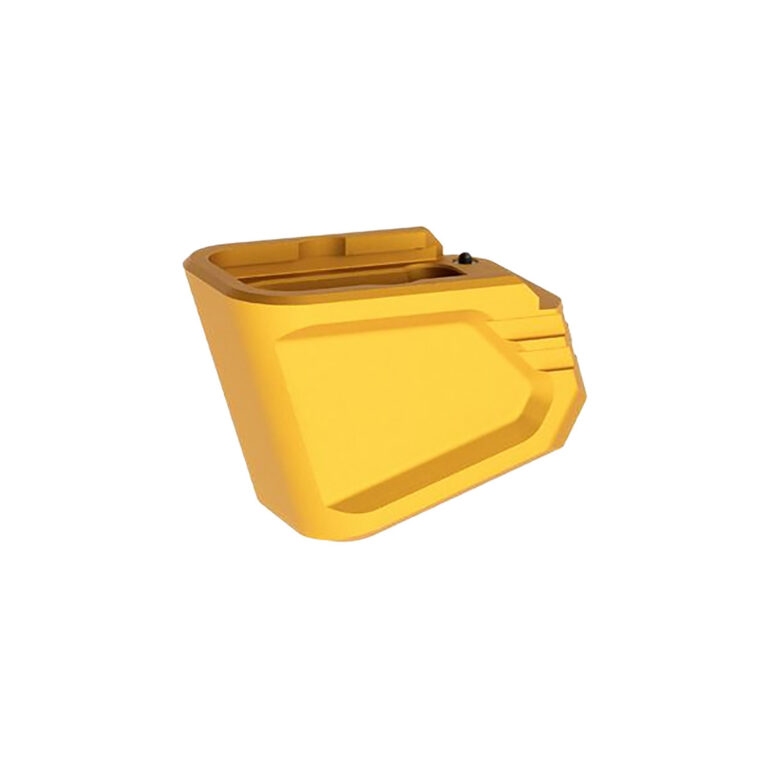 Tyrant CNC TDG17MAGEXGLD Magazine Extension Fits Glock 17/22/34/35/19X Gold Aerospace Grade Aluminum