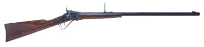 Cimarron AS150 1874 Sharps Sporting 45-70 Gov 1rd 32″ Blued Barrel, Color Case Hardened Receiver, Walnut Fixed Straight Stock