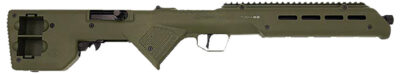 Desert Tech TRKRF2218GRN  Trek-22 Green Compact 22 LR 18″ Free Floating Steel Barrel, Picatinny Rail Receiver, M-LOK Handguards, Fixed Polymer Stock, Suppressor Ready