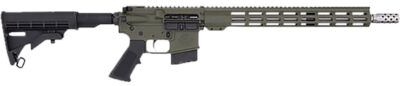 Great Lakes Firearms GL15400SSODG AR-15  400 Legend 5+1 16″ Stainless Threaded Barrel, OD Green Cerakote Aluminum Receiver w/Picatinny Rail, Adjustable Black Synthetic Stock, Mil-Spec Grip