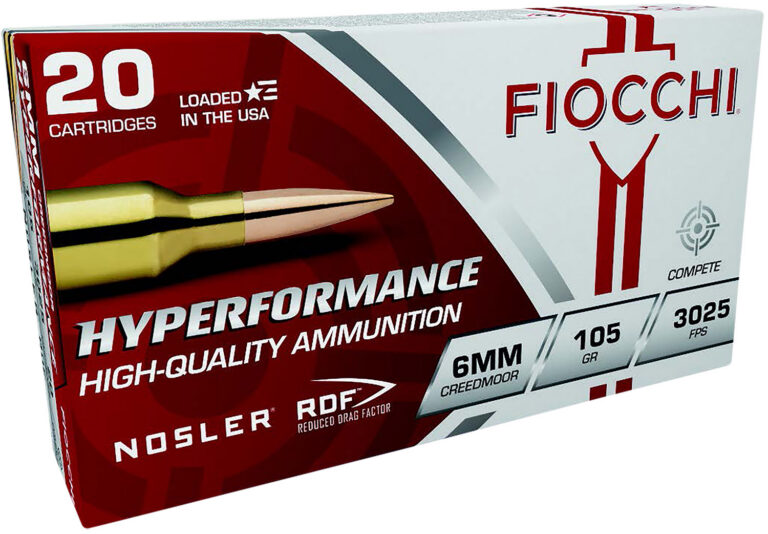 HYPERFORMANCE 6MM CREEDMOOR HOLLOW POINT BOAT TAIL RIFLE AMMO HYPERFORMANCE 6MM CREEDMOOR 105GR RDF HOLLOW POINT BT 20/BOX