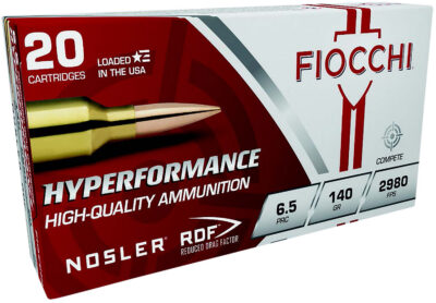 HYPERFORMANCE 6.5MM PRC HOLLOW POINT BOAT TAIL RIFLE AMMO HYPERFORMANCE 6.5MM PRC 140GR RDF HOLLOW POINT BT 20/BOX